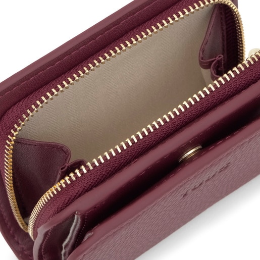 Burgundy Wallet TOUS Fold