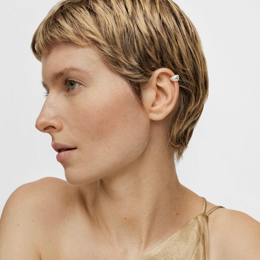 Silver earcuff Dybe