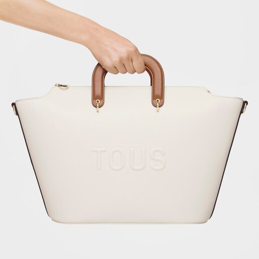Cabas beige grand TOUS Helen