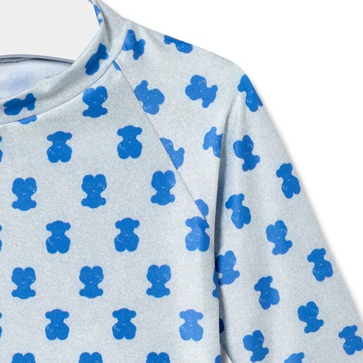 Camiseta protección solar UV niño BCrash azul