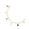 Bracciale TOUS Good Vibes con placcatura in oro 18 kt su argento e gemme