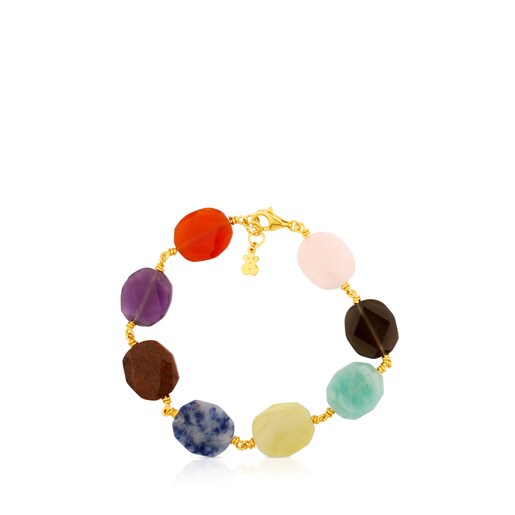 Bracelet Terra en argent vermeil avec gemmes