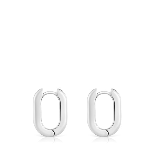 Short 18.2 mm silver Hoop earrings TOUS Basics | TOUS