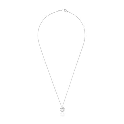 Collar de plata doble corazón 9 mm TOUS Flechazo