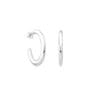 Silver Warm Hoop earrings