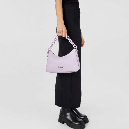 Bolso de hombro malva TOUS Sylvia