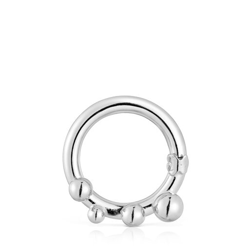 Mittelgroßer Ring Hold aus Silber mit Details