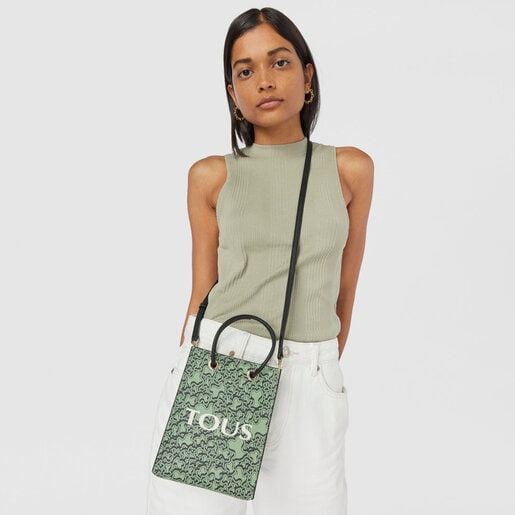 Khaki TOUS Kaos Mini Evolution Mini Handbag