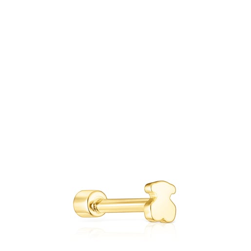  Dwustronny kolczyk Tous Piercing do ucha z żółtego złota z diamentem