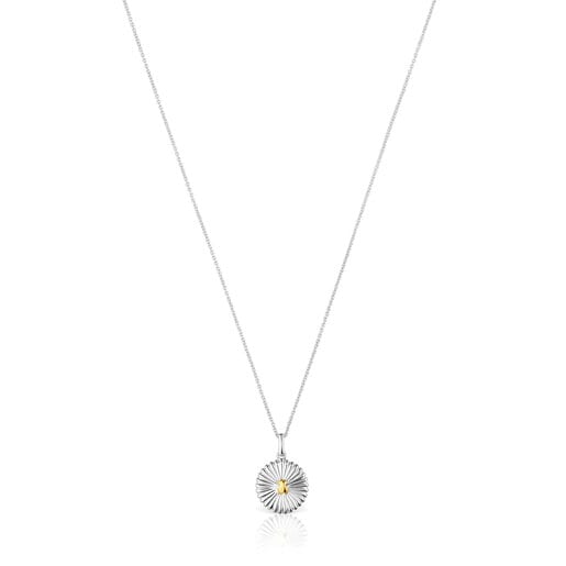 Silver and silver vermeil Virtual Garden Necklace with bear | TOUS