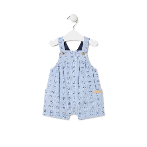 Romper in Boat sky blue