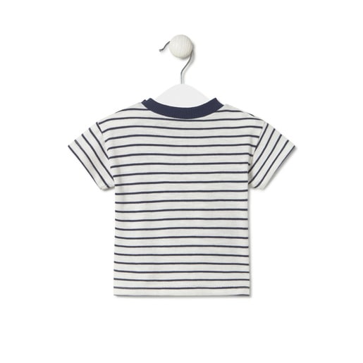 Camiseta a rayas Navi azul marino