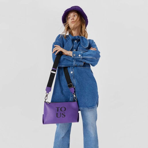 Lilac-colored leather TOUS Balloon crossbody bag