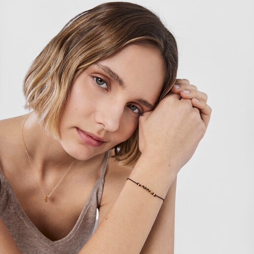 Bracelet TOUS Crossword Mama en or