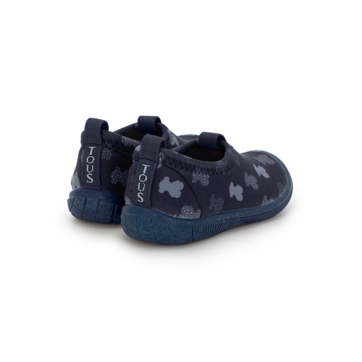 Multi-bear neoprene beach jelly sandals navy blue