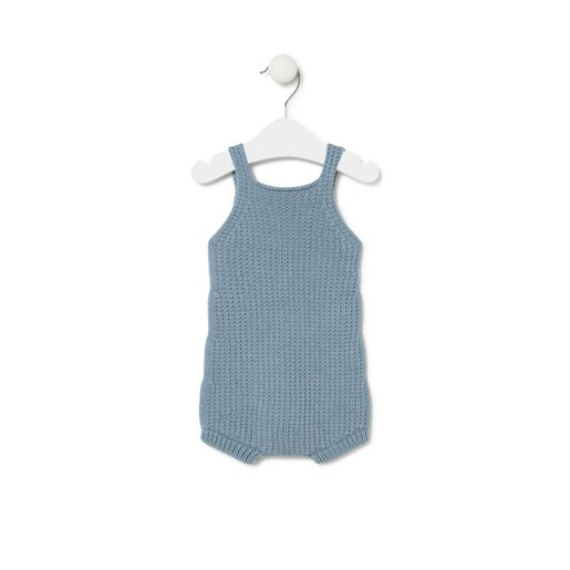 Baby romper in Tricot blue