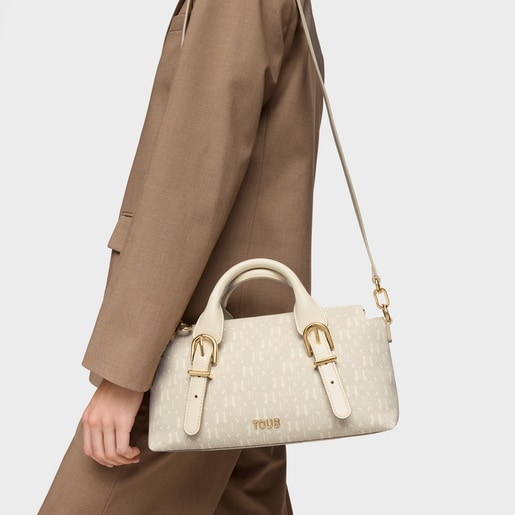 beige Bowling bag TOUS Buckles Silhouette