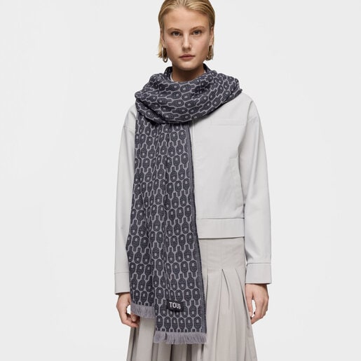 Foulard gris foncé TOUS MANIFESTO Essence