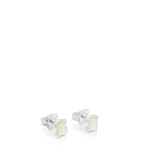 Silver TOUS Color Earrings with mother-of-pearl