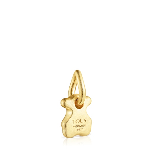 Silver vermeil Luah bear Pendant with quartz | TOUS