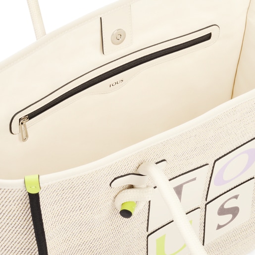 תיק סל TOUS Yummy גדול בצבע בז'