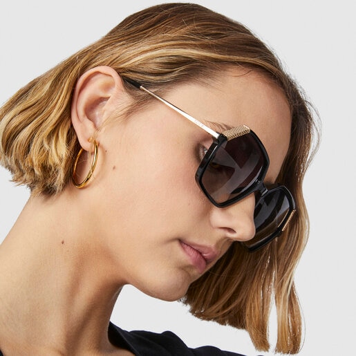 Square Bear sunglases in black