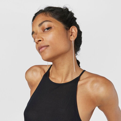 Silver Hebi Earrings