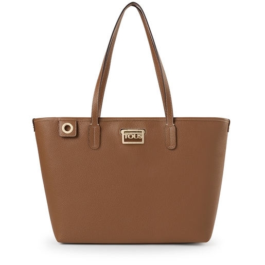 Sac cabas TOUS Legacy en cuir marron