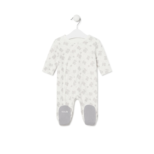 Baby playsuit in Illusion grey