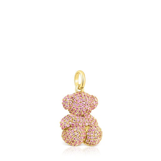 Sapphire and gold Bold Bear pendant | TOUS