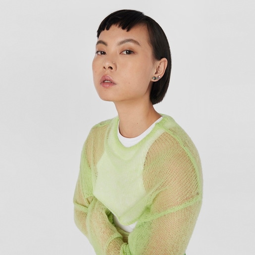 Серьга Glory из вермеля с драгоценными камнями