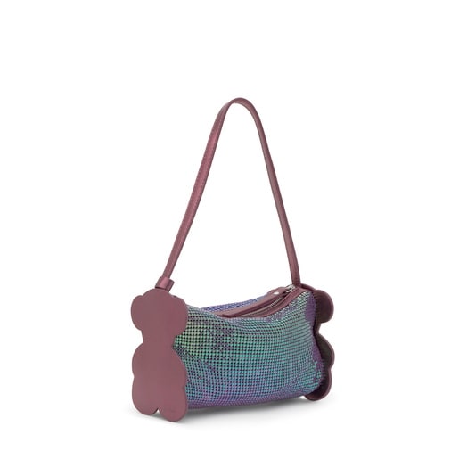 حقيبة كتف باللون العنابي من تشكيلة TOUS Salsi
