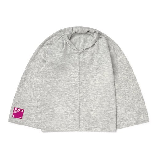 Poncho Cadie light gray