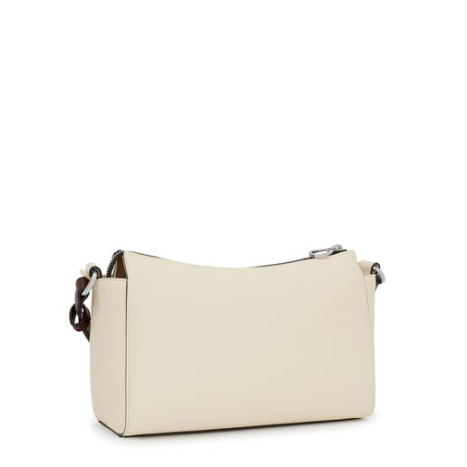 Sac à bandoulière beige moyen TOUS Amanda