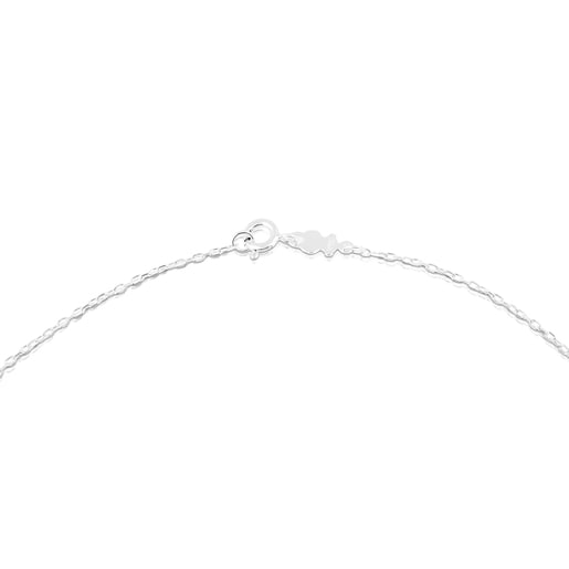 Collier ras du cou TOUS Chain en Argent avec anneaux ovales, 45 cm.