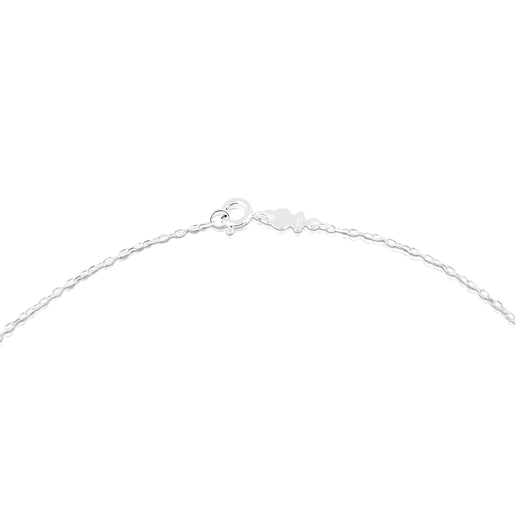 Silver Choker with oval rings measuring 45 cm TOUS Chain