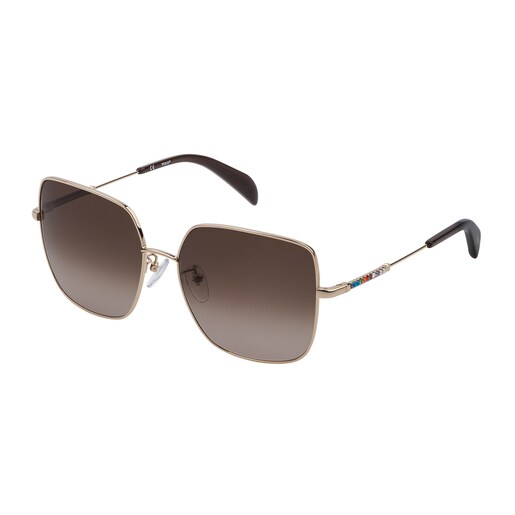 Pink Metal Straight Gema Sunglasses