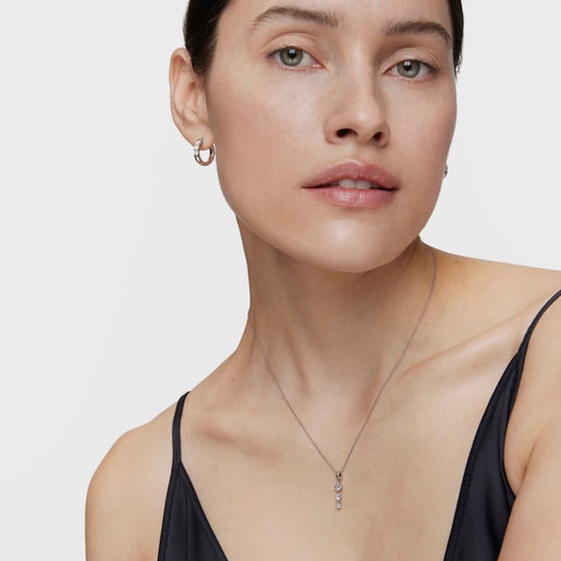 Collier ras du cou en platine avec diamants créés en laboratoire Les Classiques LGD