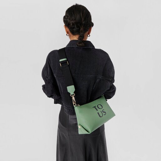 Bandolera de piel caqui TOUS Balloon