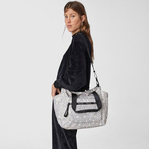 Pañalera Mommy Bag Kaos Mini Sport beige-gris