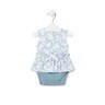 Baby girls bodysuit with skirt in Kaos blue