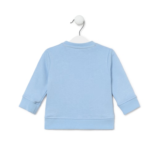 Sweatshirt Casual azul celeste