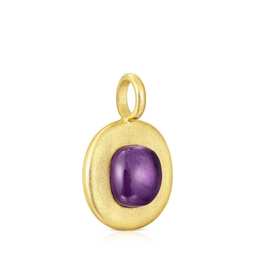 Silver vermeil Nattfall Pendant with amethyst