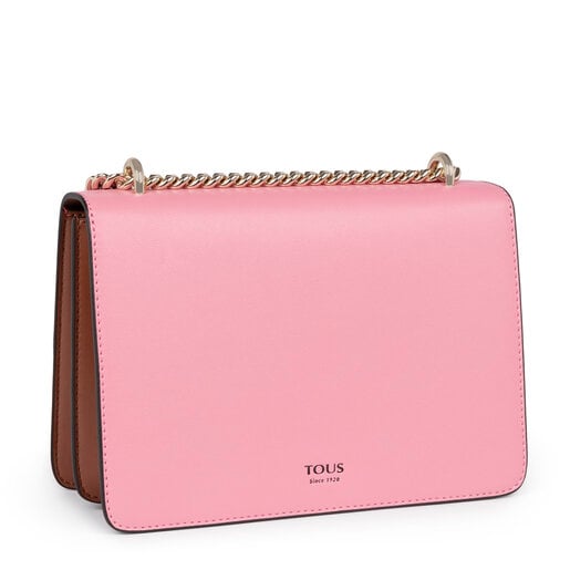 Small pink and red Audree crossbody bag