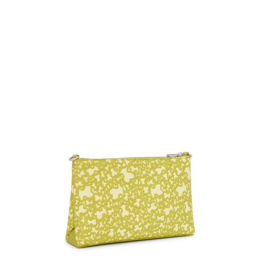 حقيبة Kaos Mini Evolution مُسطّحة بحزام يلتف حول الجسم باللون الأخضر الليموني