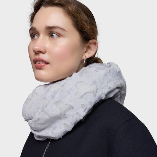 Foulard azul grisáceo Kaos Devore