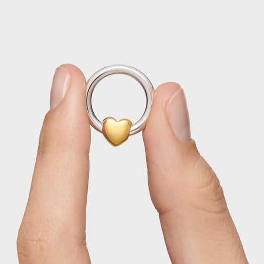 Colgante círculo bicolor TOUS Flechazo