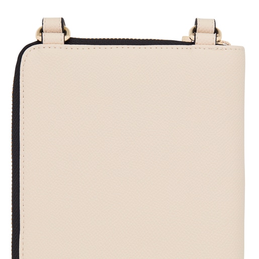 Portamóvil colgante con billetera beige TOUS La Rue