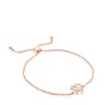 Rose silver vermeil Areia Bracelet with pearls