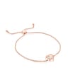 Bracelet Areia en argent vermeil rosé et perles